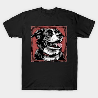 Retro Art Australian Shepherd Dog Lover T-Shirt